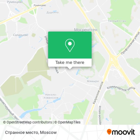 Странное место map