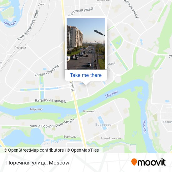 Поречная улица map