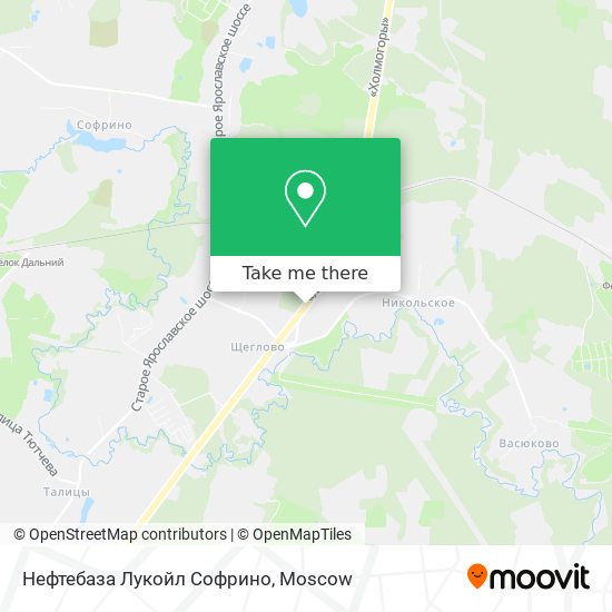 Нефтебаза Лукойл Софрино map