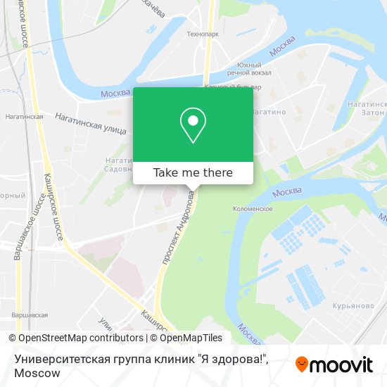 Университетская группа клиник "Я здорова!" map