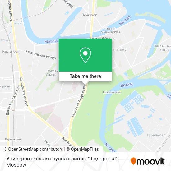 Университетская группа клиник "Я здорова!" map