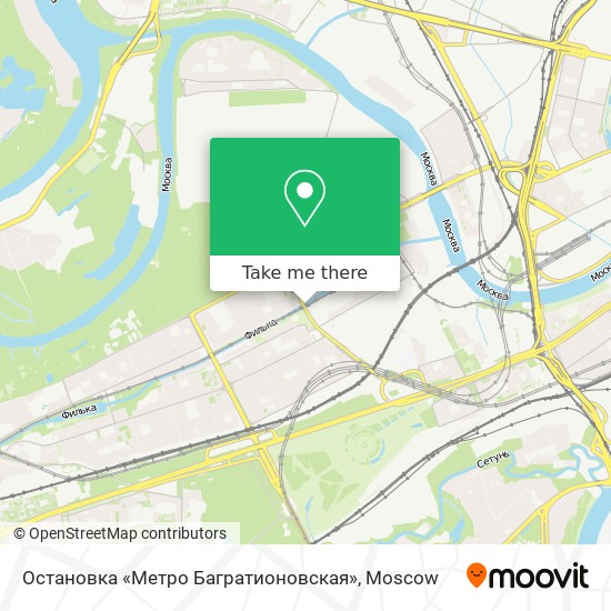 Остановка «Метро Багратионовская» map