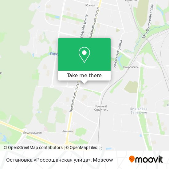 Остановка «Россошанская улица» map