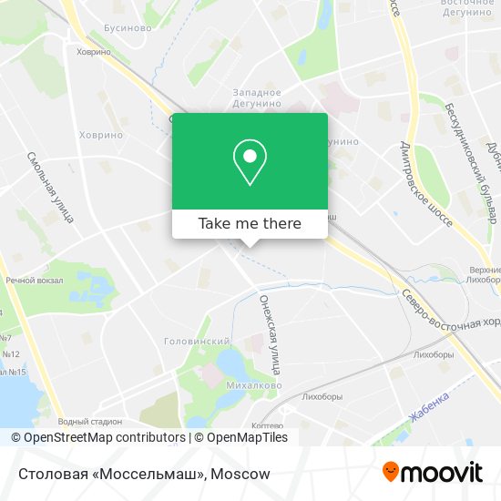 Столовая «Моссельмаш» map