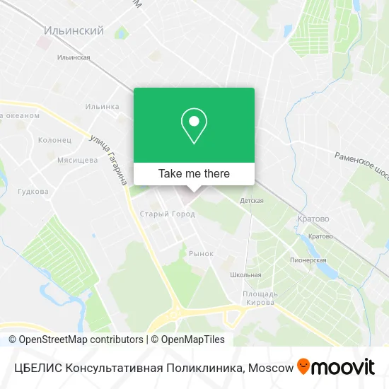 ЦБЕЛИС Консультативная Поликлиника map
