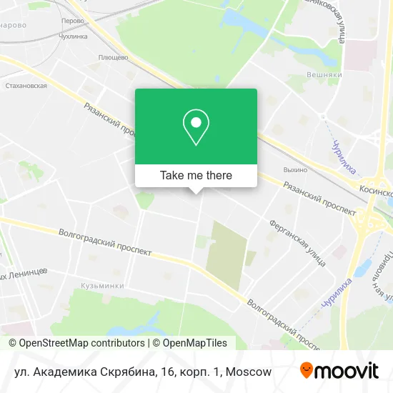 ул. Академика Скрябина, 16, корп. 1 map