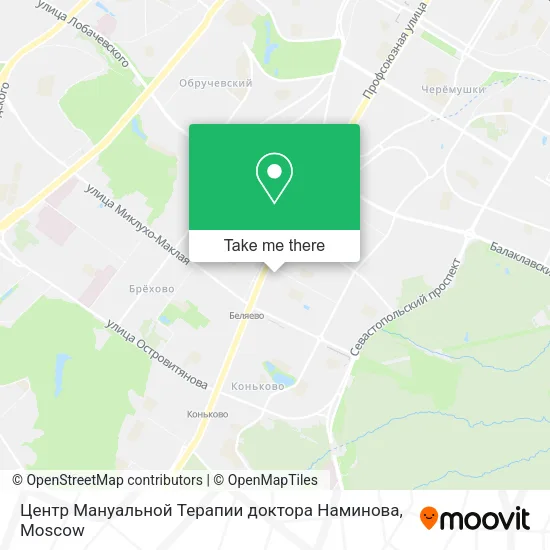 Центр Мануальной Терапии доктора Наминова map