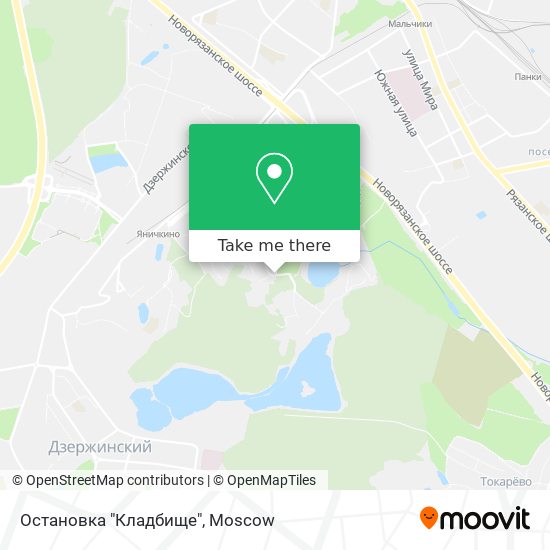 Остановка "Кладбище" map