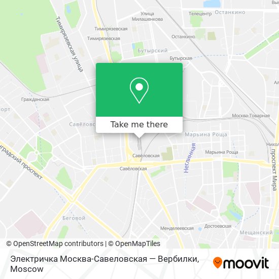 Электричка Москва-Савеловская — Вербилки map