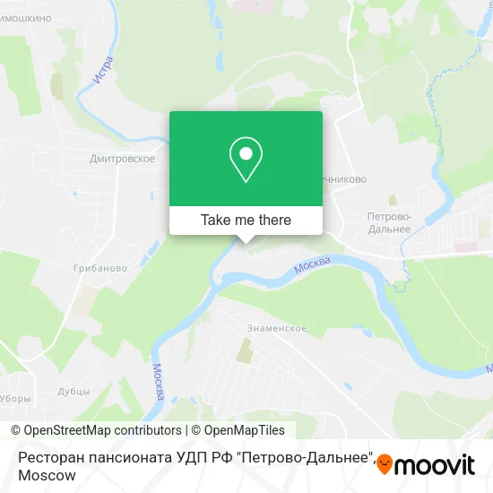 Ресторан пансионата УДП РФ "Петрово-Дальнее" map