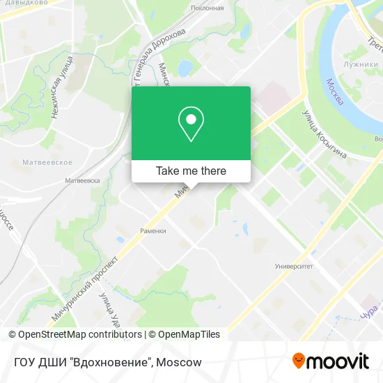 ГОУ ДШИ "Вдохновение" map