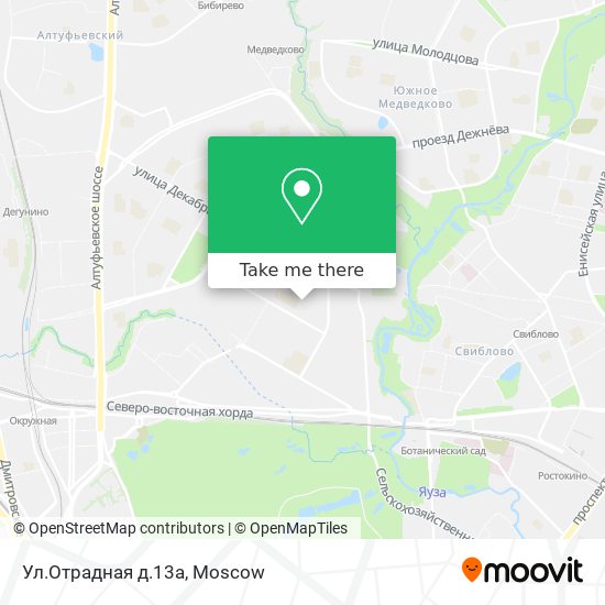 Ул.Отрадная д.13а map
