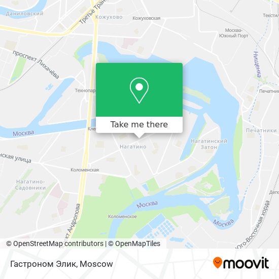 Гастроном Элик map