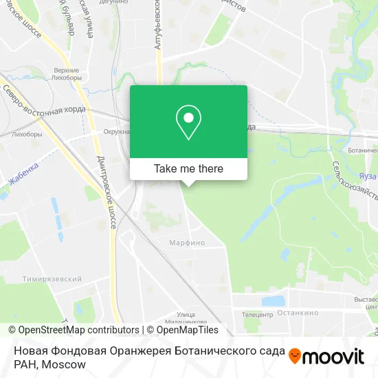 Новая Фондовая Оранжерея Ботанического сада РАН map