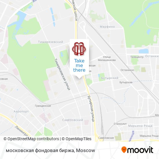 московская фондовая биржа map