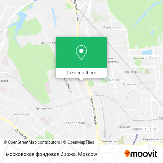 московская фондовая биржа map