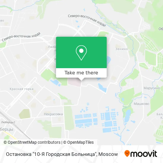 Остановка "10-Я Городская Больница" map