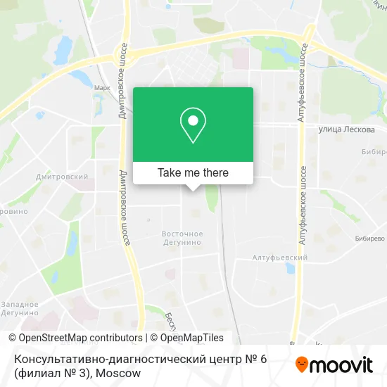 Консультативно-диагностический центр № 6 (филиал № 3) map