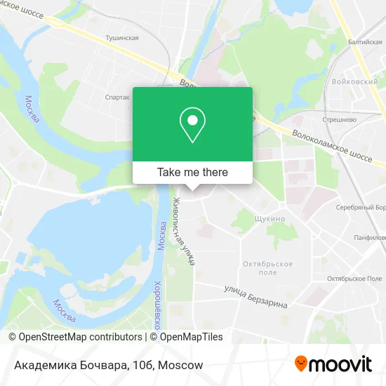 Академика Бочвара, 10б map