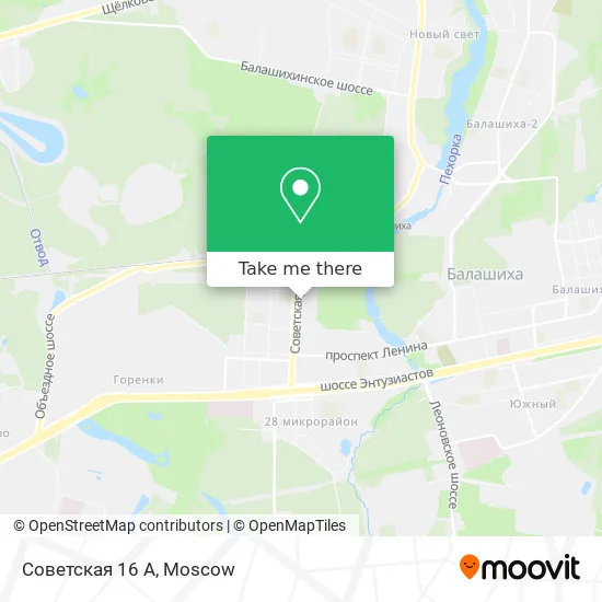 Советская 16 А map