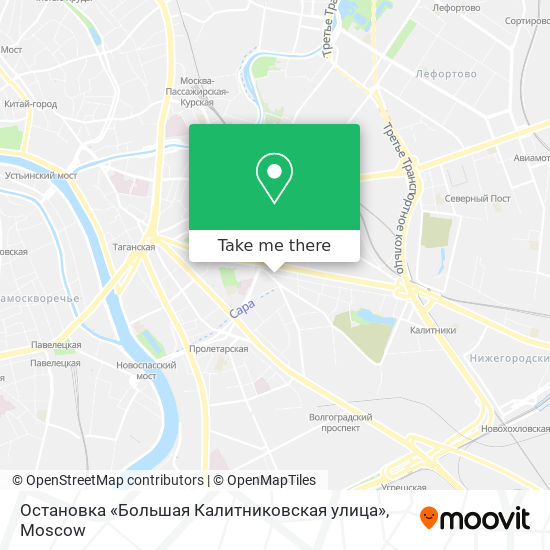Остановка «Большая Калитниковская улица» map