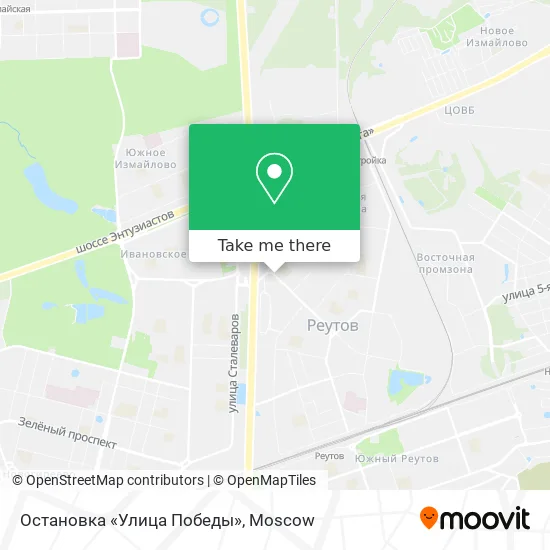 Остановка «Улица Победы» map