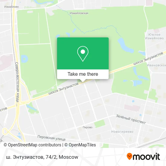 ш. Энтузиастов, 74/2 map