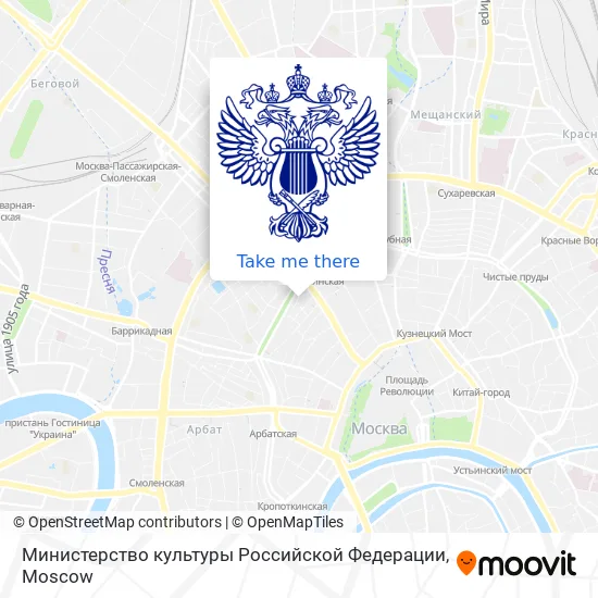 Министерство культуры Российской Федерации map
