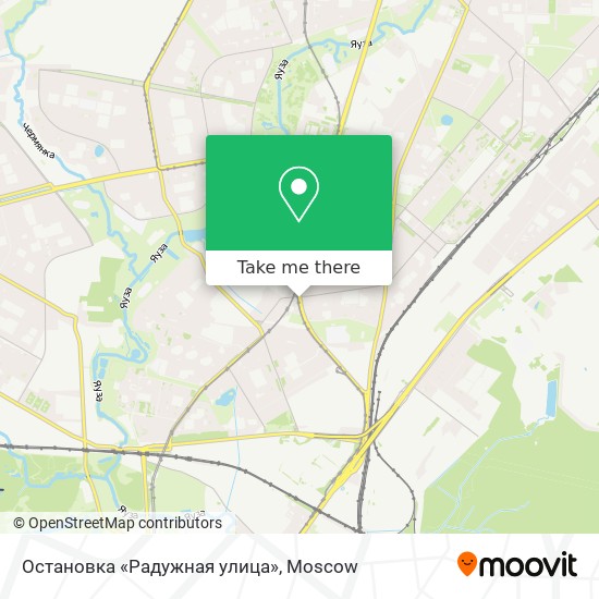 Остановка «Радужная улица» map