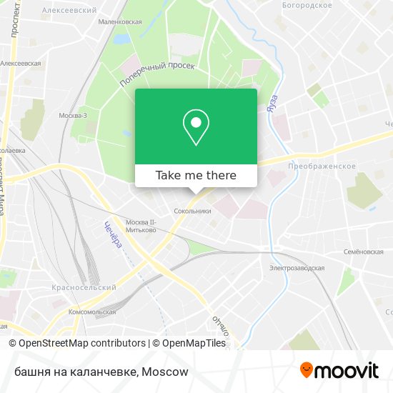 башня на каланчевке map