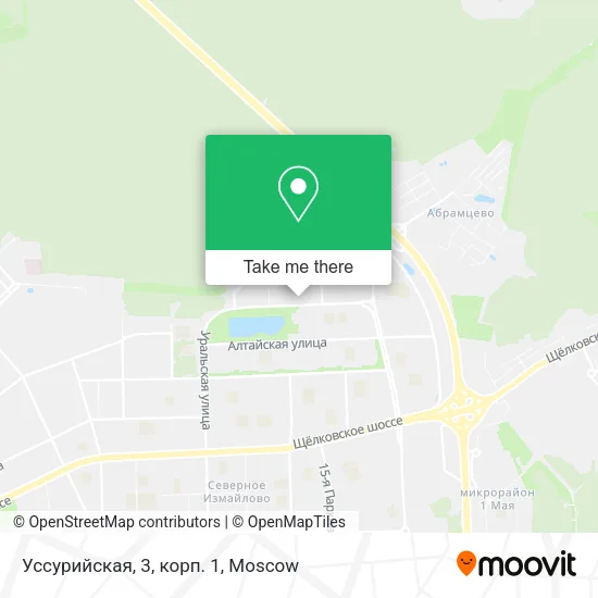 Уссурийская, 3, корп. 1 map