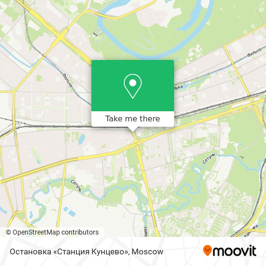 Остановка «Станция Кунцево» map