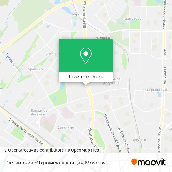 Остановка «Яхромская улица» map