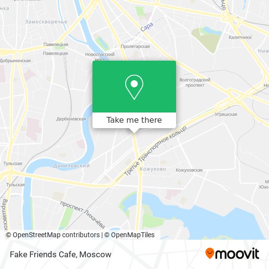 Fake Friends Cafe map