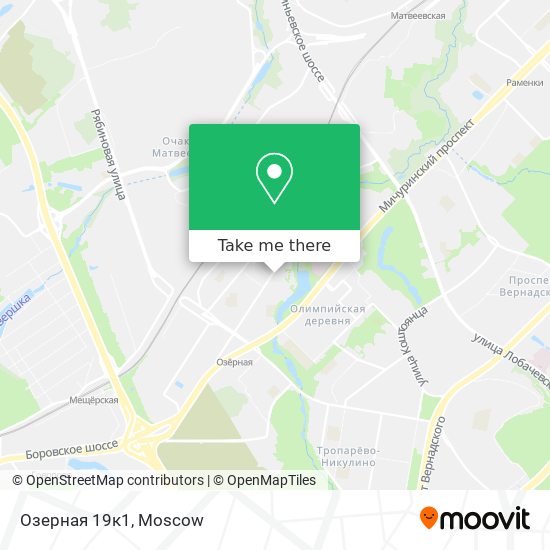 Озерная 19к1 map