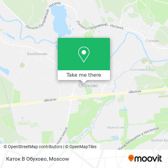 Каток В Обухово map