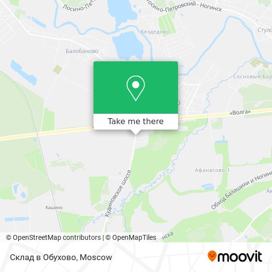 Склад в Обухово map