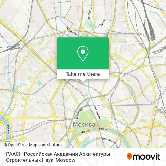 РААСН Российская Академия Архитектуры Строительных Наук map