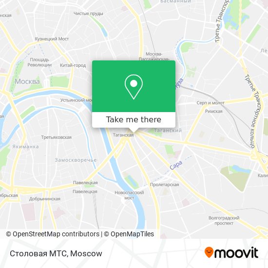 Столовая МТС map