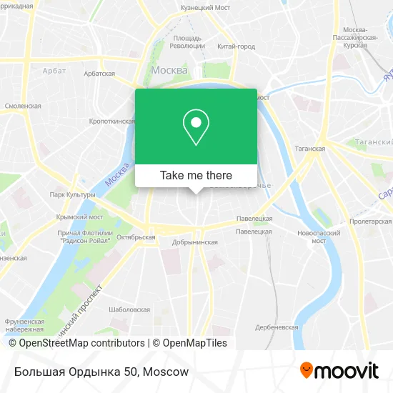 Большая Ордынка 50 map