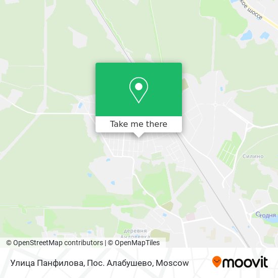 Улица Панфилова, Пос. Алабушево map