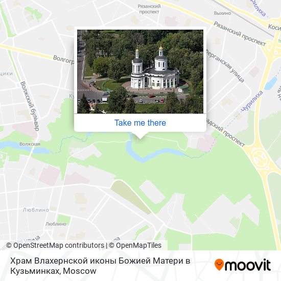 Храм Влахернской иконы Божией Матери в Кузьминках map