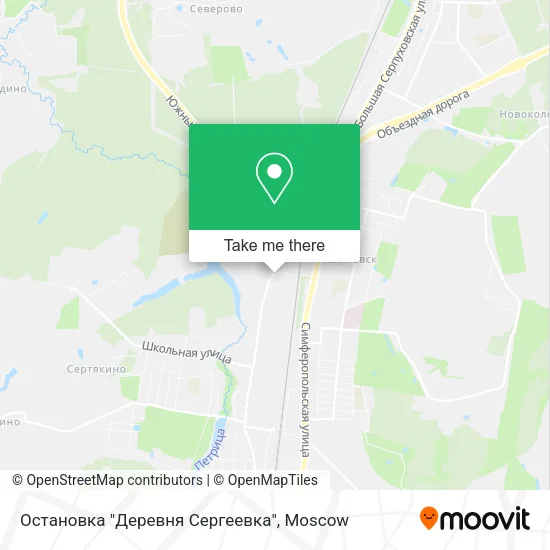 Остановка "Деревня Сергеевка" map