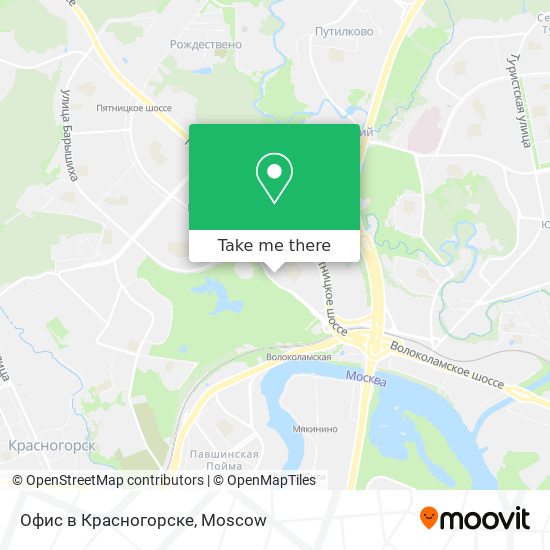 Офис в Красногорске map