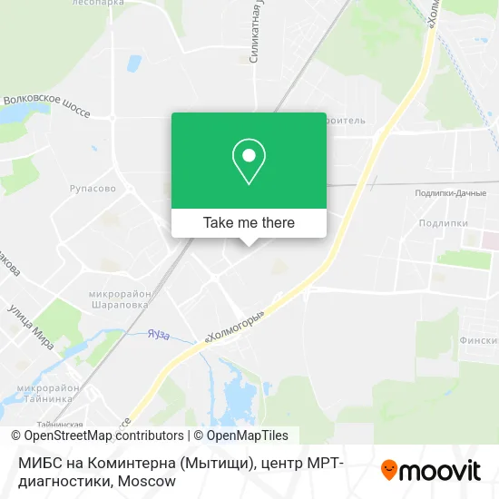 МИБС на Коминтерна (Мытищи), центр МРТ-диагностики map
