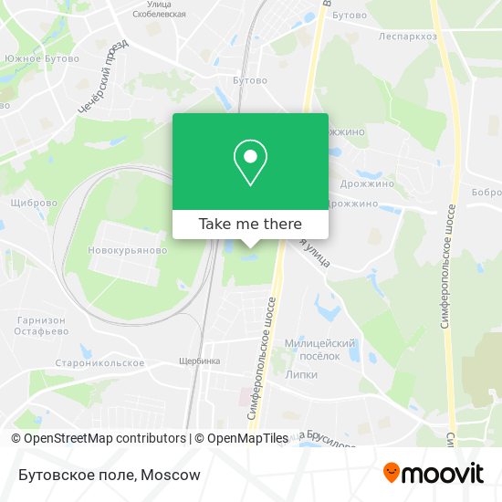 Бутовское поле map