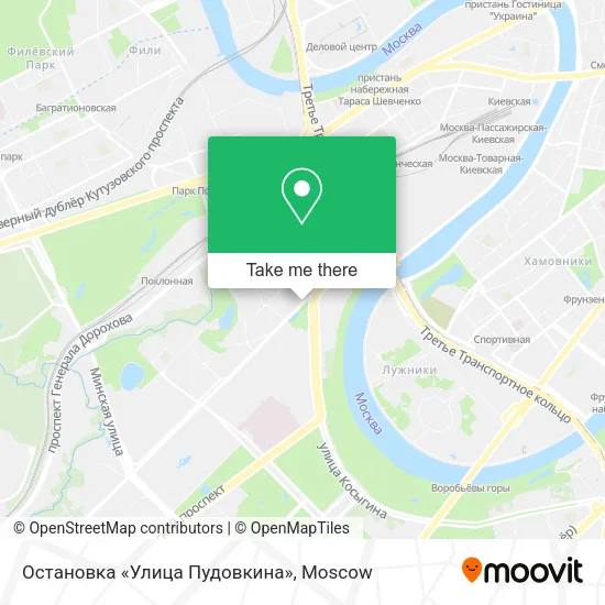 Остановка «Улица Пудовкина» map