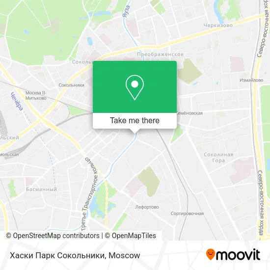 Хаски Парк Сокольники map