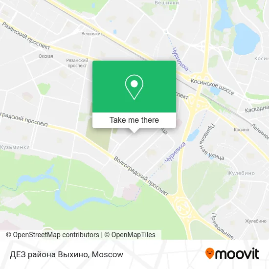 ДЕЗ района Выхино map