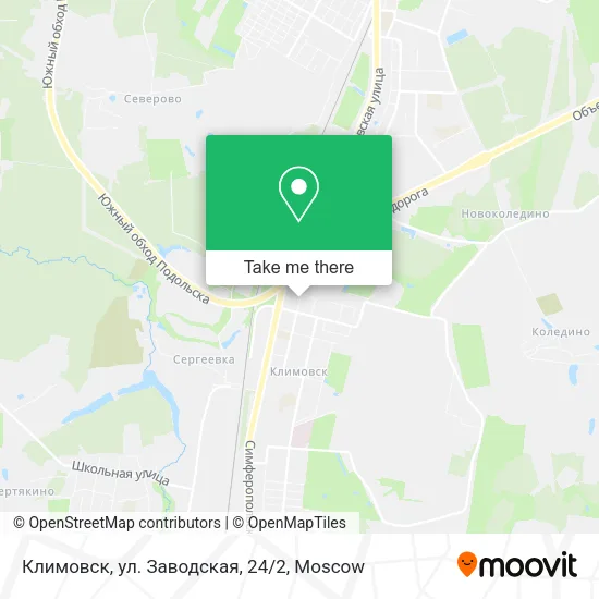 Климовск, ул. Заводская, 24/2 map